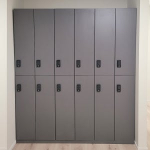 2단 개인 락카장 미용실 사우나 미니 옷장 락커룸 목재 사물함 내구성 업소용 캐비넷