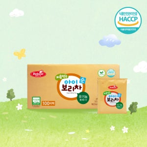 베베스트 처음먹는 유기농 유아 아기보리차 순 100티백 어린이주스 음료 유아보리차