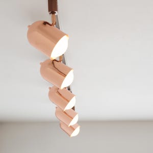 필즈 레일 조명 일자 2M 5구 세트 블랙