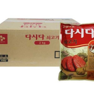CJ 백설 다시다 쇠고기 2kg 6개 1박스