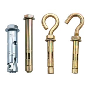 슬리브 더블앙카 발코니 난간대 간편시공 M6 50 160개입 고리 물음표 후크 아이볼트