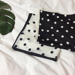 도트 쁘띠 미니 스카프