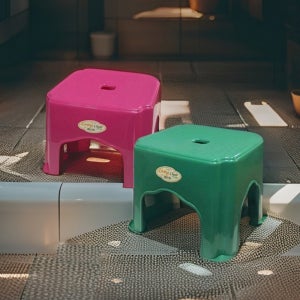 목욕탕 업소용 특대형 사각 목욕의자 5호 28x22x30cm(H) 간이 보조 작업의자