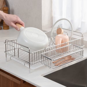 [슈퍼적립]스파이더락 올스텐 304 컴팩트 1단 식기건조대 미니 좁은주방용