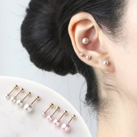 14k 진주 피어싱 바길이 4mm 6mm 8mm