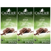 무설탕 다이어트 초콜릿 Stevia-Schokolade, Cavalier Belgian Chocolate Milk 3 x 85g