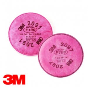 3M 2091 방진 필터 2097 방독마스크 교체용 분진