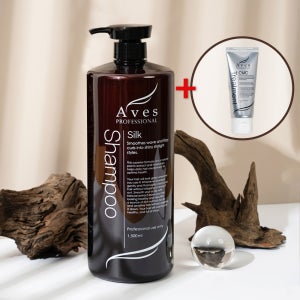 아베스 실크샴푸 지성두피 1500ml 대용량 약산성 미용실 단백질 비듬 머리숱