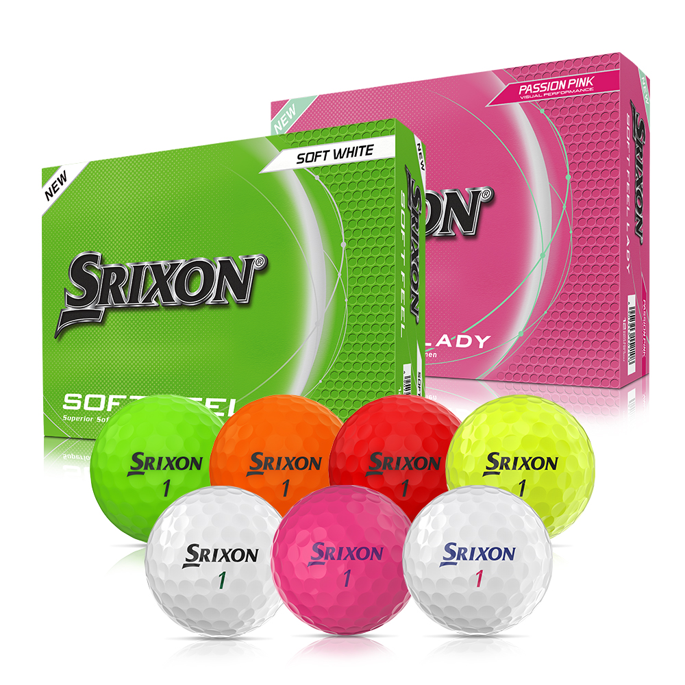 스릭슨 소프트필 2피스 화이트 유광 골프공 8종 택1