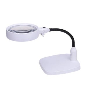 아로 120mm LED 자바라 스탠드 확대경 10배 세밀한 정밀 작업