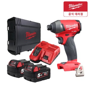 밀워키 M18 FID2-502X 충전 임팩트 드라이버 젠3신형 18V 5.0Ah 2개
