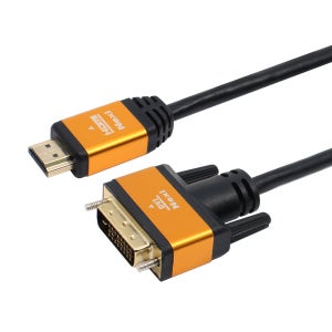 고화질 4K HDMI2.0 to DVI-D 2M 변환케이블 컴퓨터 듀얼 모니터선 연결