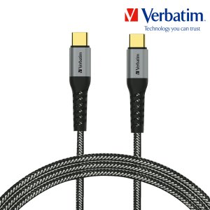 버바팀 케이블 케블라 E-mark 100W C to C 200cm 그레이