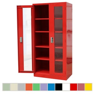 유리캐비닛 철재캐비넷 철재캐비닛 키포함