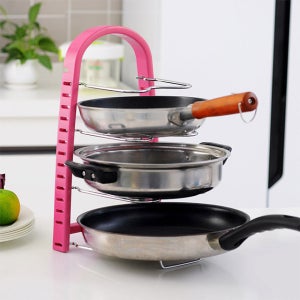 실용만점 엣지 후라이팬 거치대 정리선반