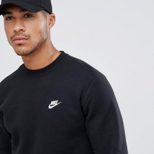 (정식확인 상품)나이키 스우시 남자 NSW남성 맨투맨 티셔츠 블랙