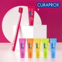 큐라덴 큐라프록스 BEYOU 비유치약 미니 세트(치약 10ml 6개+CS5460 1개) 불소 잇몸 천연 비건치약