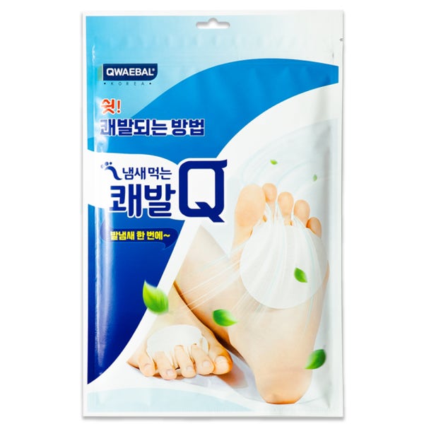 쾌발Q 60매 풋케어패드 발가락패드 발냄새 관리 발땀 관리 신발 속 발관리