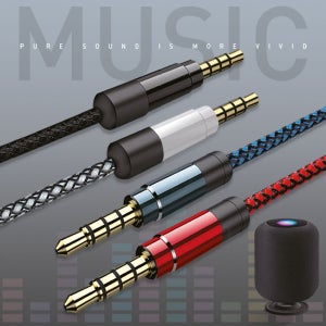 아이프렌즈 4극 메탈릭 3.5mm AUX 케이블 1.5m