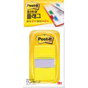 tem)3M)포스트잇플래그(팝업_680M-5N노랑)갑40개입