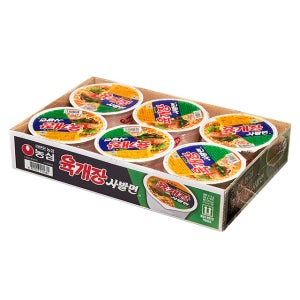 농심 육개장사발면 컵라면 86g / 6입