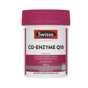[호주건강식품]스위스 울티부스트 코엔자임 Q10 150mg 180캡슐 Swisse Ultiboost Co Enzyme Q10 150mg 180 Capsules