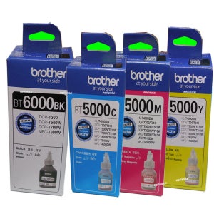 브라더 DCP-T500W T500W 복합기 정품 무한 잉크 검정 칼라 BT6000 4색/구매