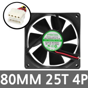 80MM 4P CPU 파워 교환 저소음 컴퓨터팬 시스템쿨러