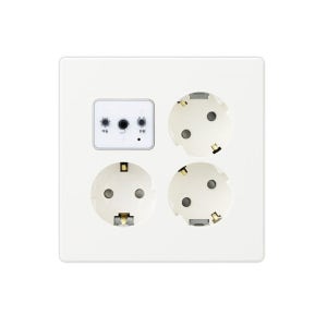 진흥전기 JINHEUNG V시리즈 아이보리 대기전력 자동차단 콘센트 3구