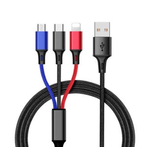 3IN1 고속 동시 충전 멀티 케이블 C타입 5핀 8핀 C타입 usb 차량용