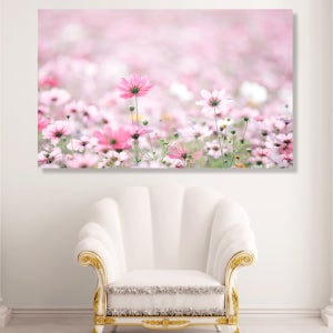 핑크 코스모스 와이드 풍경 사진 그림 액자