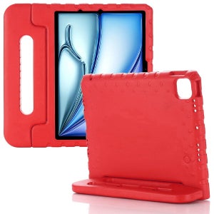 에바폼 어린이 안전 핸드그립 범퍼 태블릿 케이스 stc006 레드, 아이패드 5-6세대 24.6cm(9.7인치)