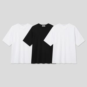 [17주년 10% 할인][Men][에두아르도][3팩 세트]애니원 오버핏 반팔 티셔츠 이지세트