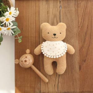 오가닉 곰 루루 미니 애착 인형 만들기 임산부 태교바느질 DIY
