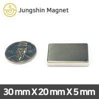 초강력 네오디움 사각자석 30mmX20mmX5mm