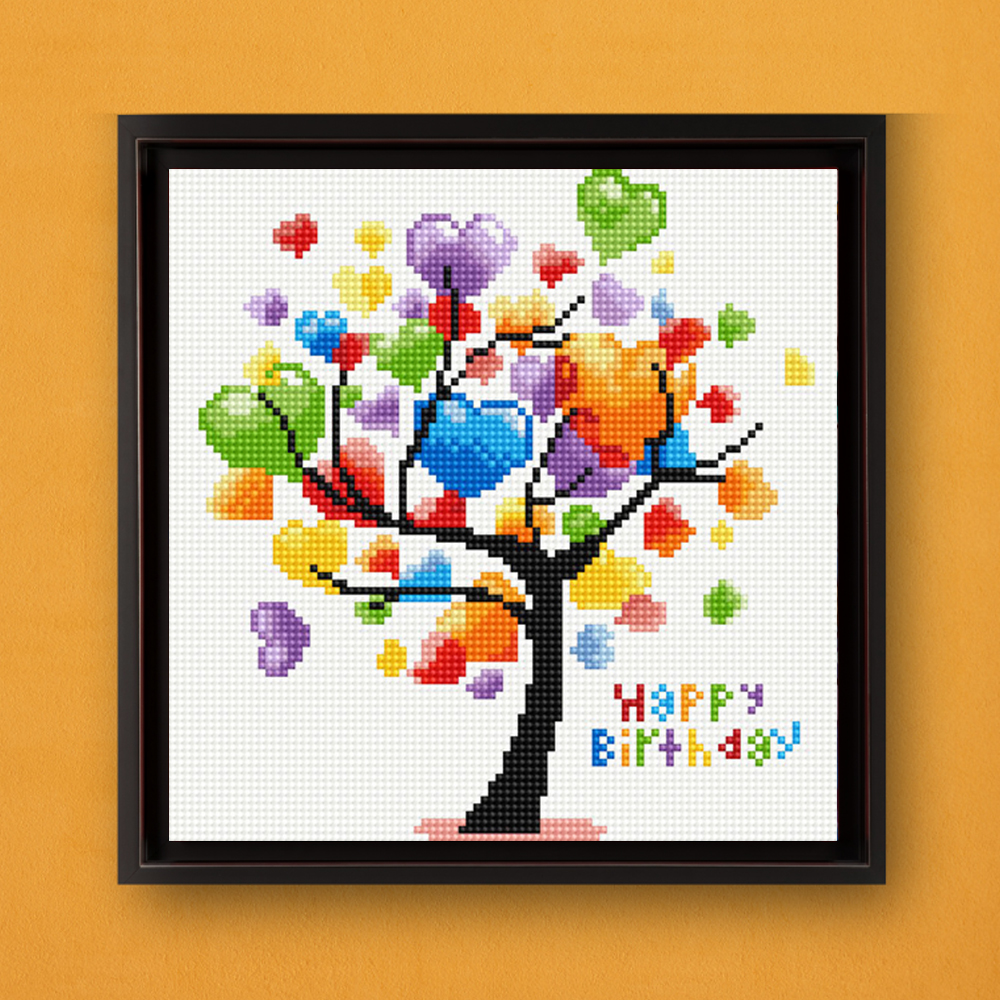 보석십자수 DIY 캔버스액자형 DP201 해피버스데이