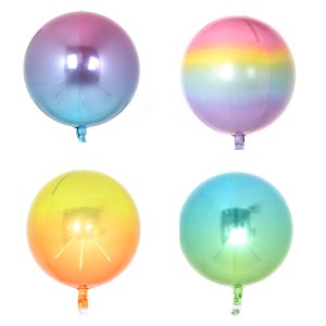 옹브레 오브(Orbz) 호일풍선 투톤칼라 은박 헬륨