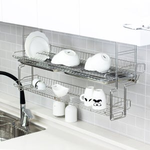 에스파스 광폭로얄 씽크선반 900-2단(스텐쟁반)