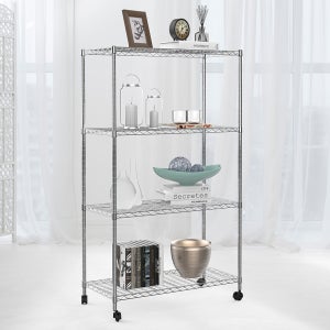 에스파스 메탈 스탠드선반 750 4단 실버