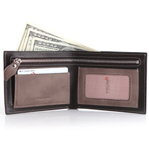 프롬비 테일러 남성 반지갑 소가죽 지갑 카드 수납 선물용