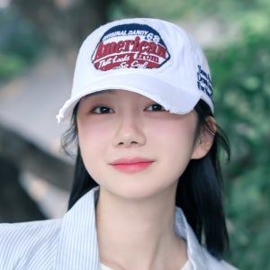 국내생산 American 레터링 워싱 볼캡 여성 빈티지 캡모자 남녀공용 커플 야구모자