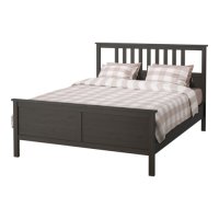 이케아 HEMNES 헴네스 침대프레임, 블랙브라운, 루뢰위 / 150x200cm (091.982.33)