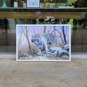백호도 - 중형 호랑이그림 유화그림 인테리어액자