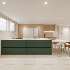 루이8000 에코 페트 딥그린 싱크대 (1.4m기준) 주방리모델링 싱크대리모델링