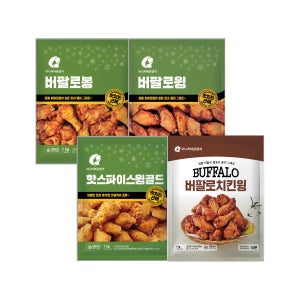 마니커에프앤지 버팔로윙 버팔로봉 버팔로치킨윙 핫스파이스윙골드 1kg