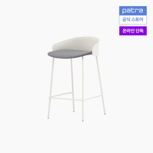파트라 올라 바스툴 높이60cm 홈바 주방 아일랜드 식탁 카페의자 크림화이트