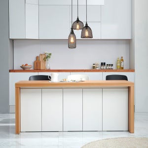 리즈하임 아인스 높이720 아일랜드식탁 수납형 홈바 테이블 조리대 식탁 일반형 1800