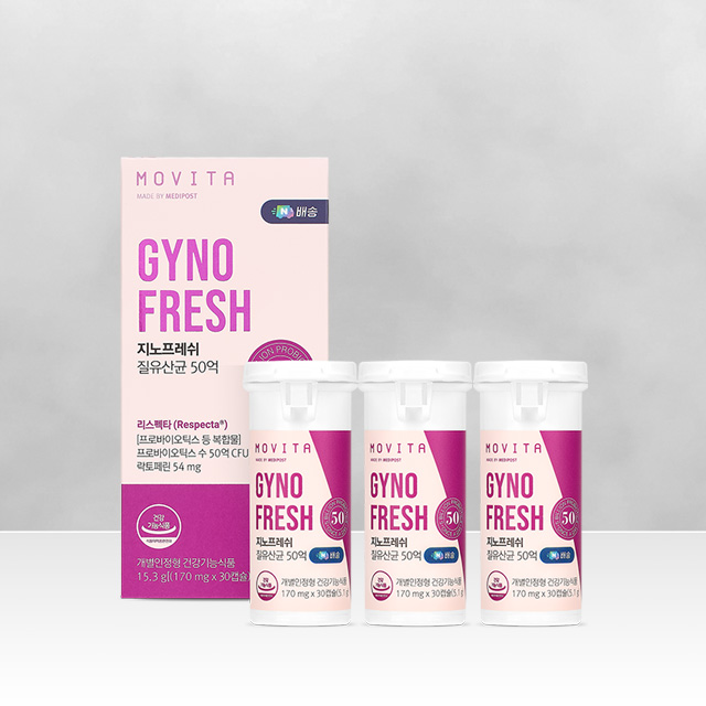 모비타 50억 지노프레쉬 질유산균 리스펙타 임산부 장건강 여성 영양제 30캡슐, 3개(3개입x1박스)