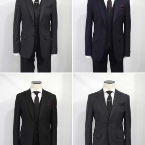 파렌하이트 가을 겨울 남자 정장 차콜 그레이 네이비 블랙 3종 쓰리피스 스판 양복
