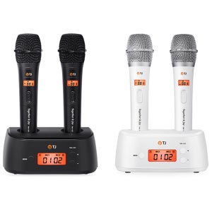 TJ미디어 태진 무선마이크 TMW-100 노래방 마이크 코인노래방 2채널